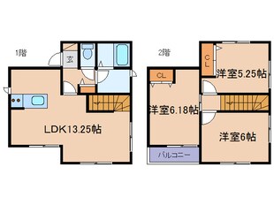 サンハウスの物件間取画像